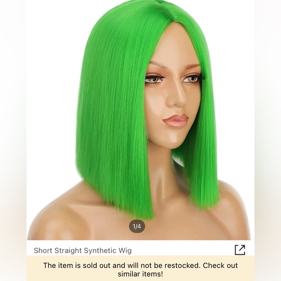 🟢BOGO FREE🟢 Neon Green Wig 💚 - Picture 3 of 5